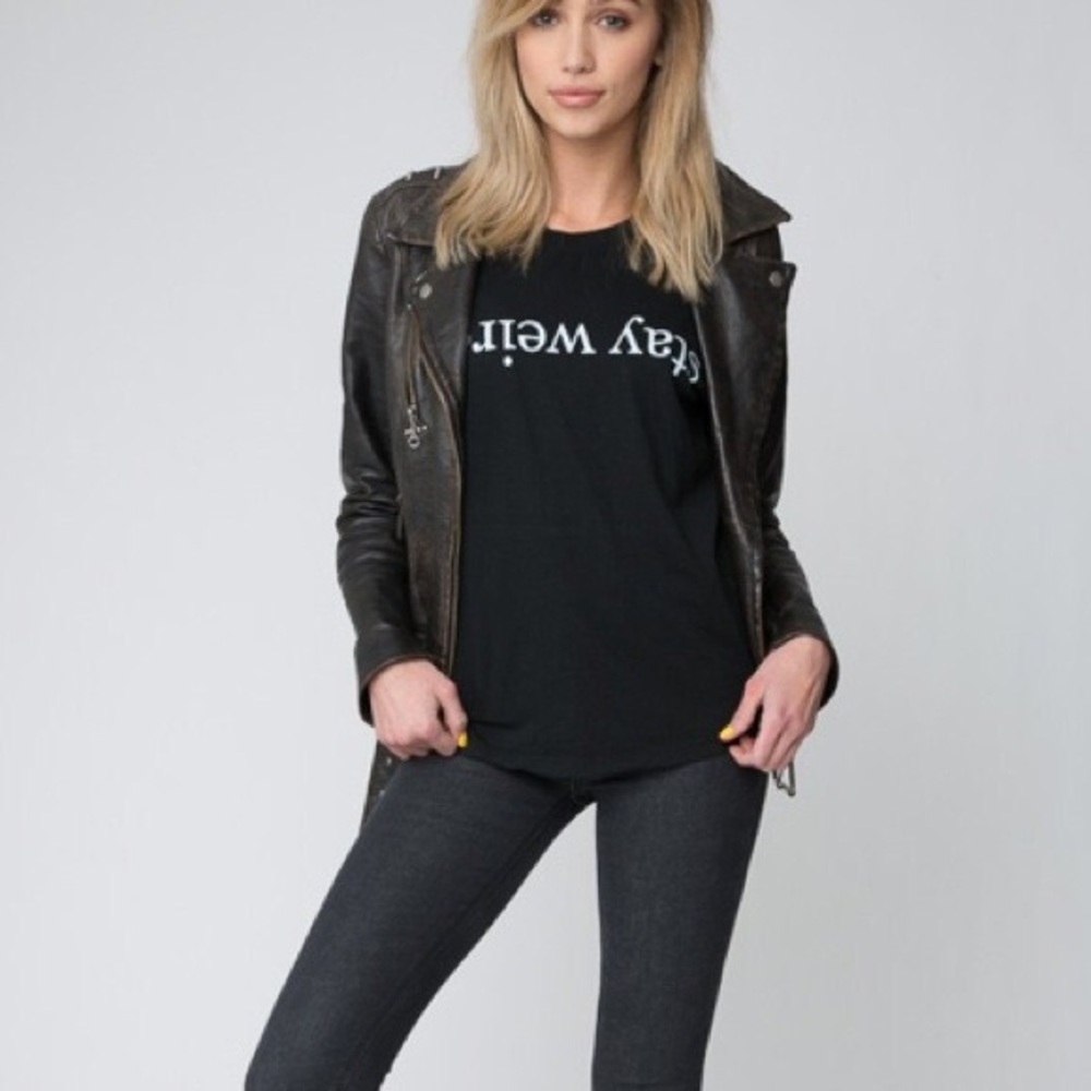 Brandy Melville stay weird long sleeve top